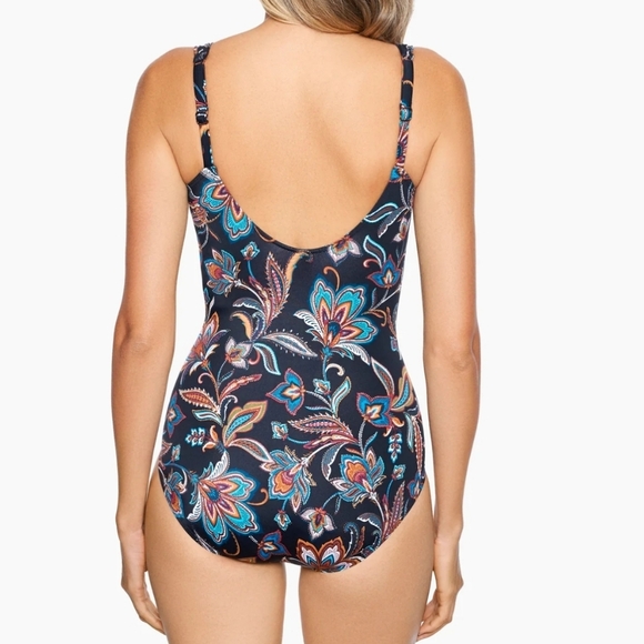 New!Miraclesuit Scotch Floral Siren One Piece Swimsuit - Picture 3 of 16